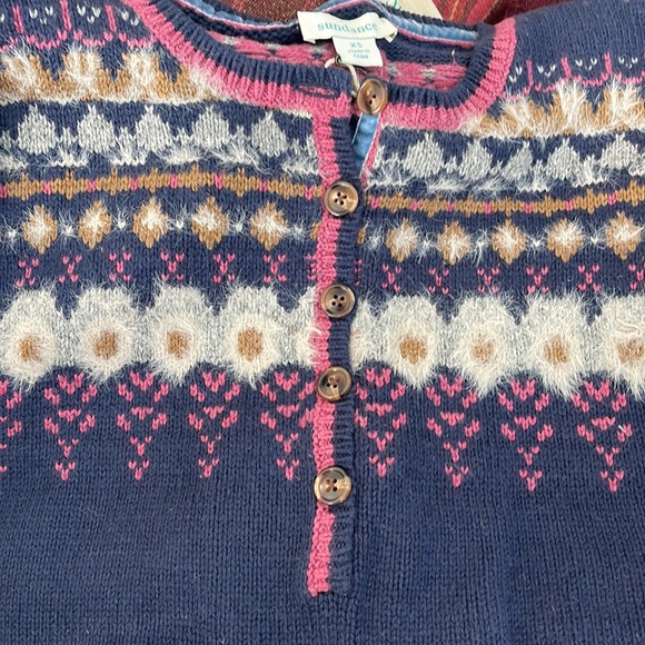 Innis Fair Isle cotton blend sweater. New with tags from Sundance. - Picture 6 of 8